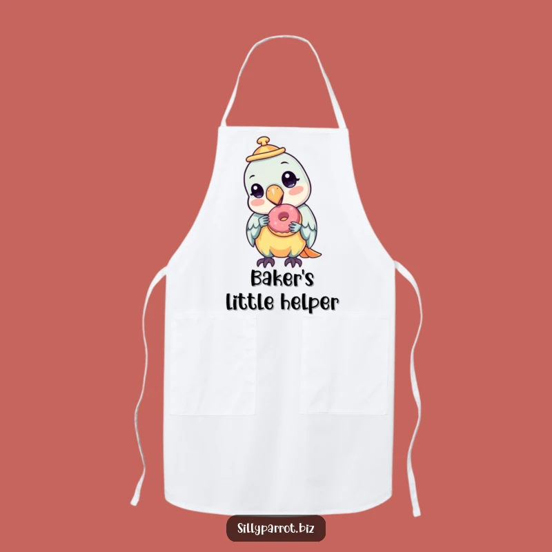 Funny Parrot Donut Apron: Sweet Kitchen Style, Perfect Hilarious Cooking Gift