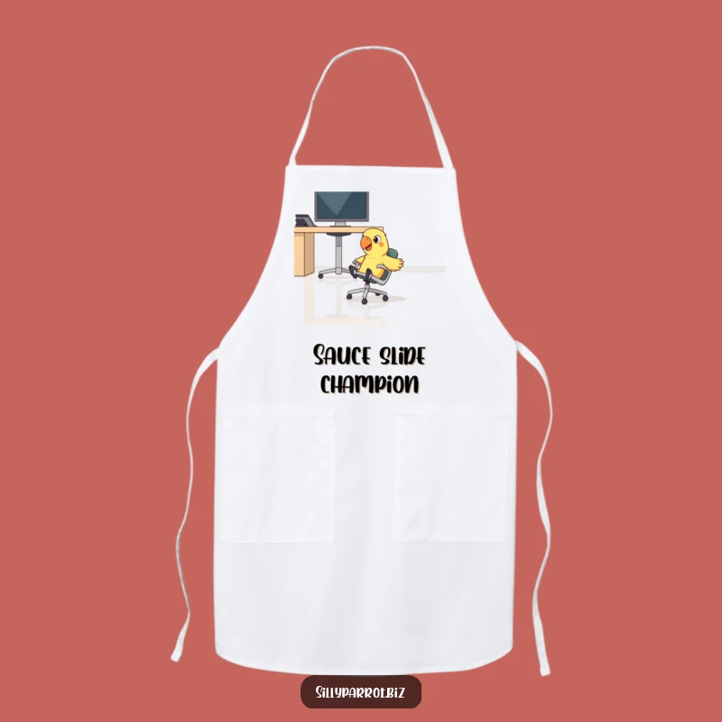 Funny Parrot Chef Apron - Hilarious Kitchen Gift for Speedy Cooks