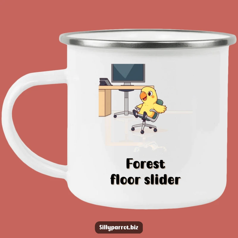 Funny Parrot Adventure Mug - Hilarious Outdoor Gift for Speedy Explorers