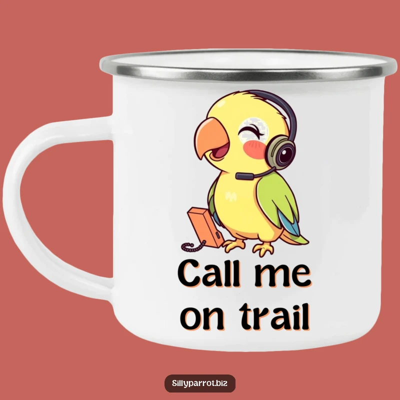 Funny Parrot Camping Mug: Outdoor Talking Fun, Perfect Funny Gift