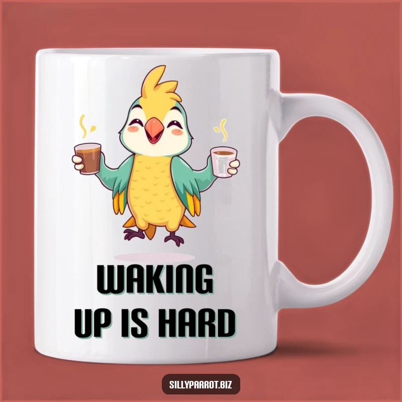 Funny Parrot Juggling Mug: Start Your Day with This Hilarious Coffee Lover's Gift