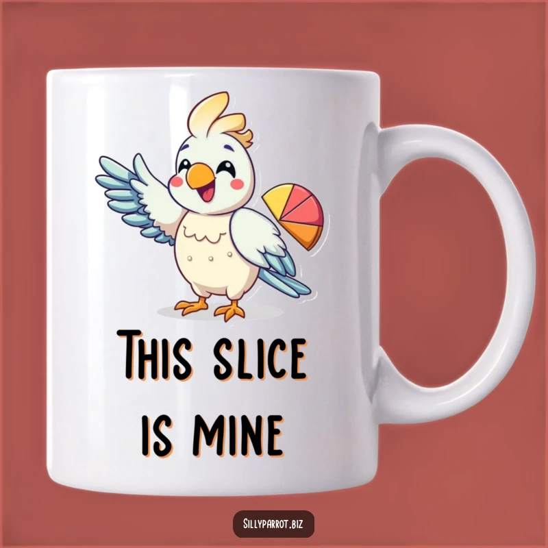 Funny Parrot Pie Chart Mug: Data Enthusiast Bird, Perfect Gift for Analysts