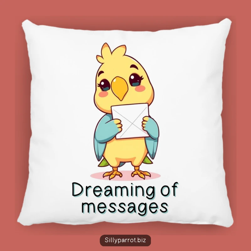 Funny Delivery Parrot Pillow - Soft & Cheerful Bird Cushion