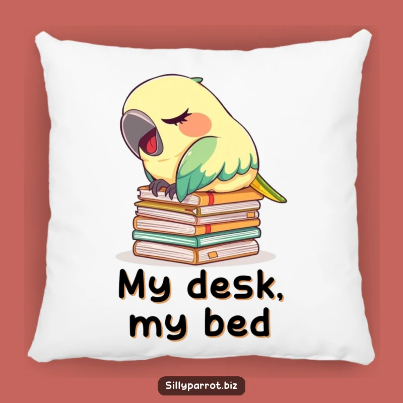 Soft Funny Tired Parrot Pillow: Snuggle Up with This Comfy and Exhausted Design