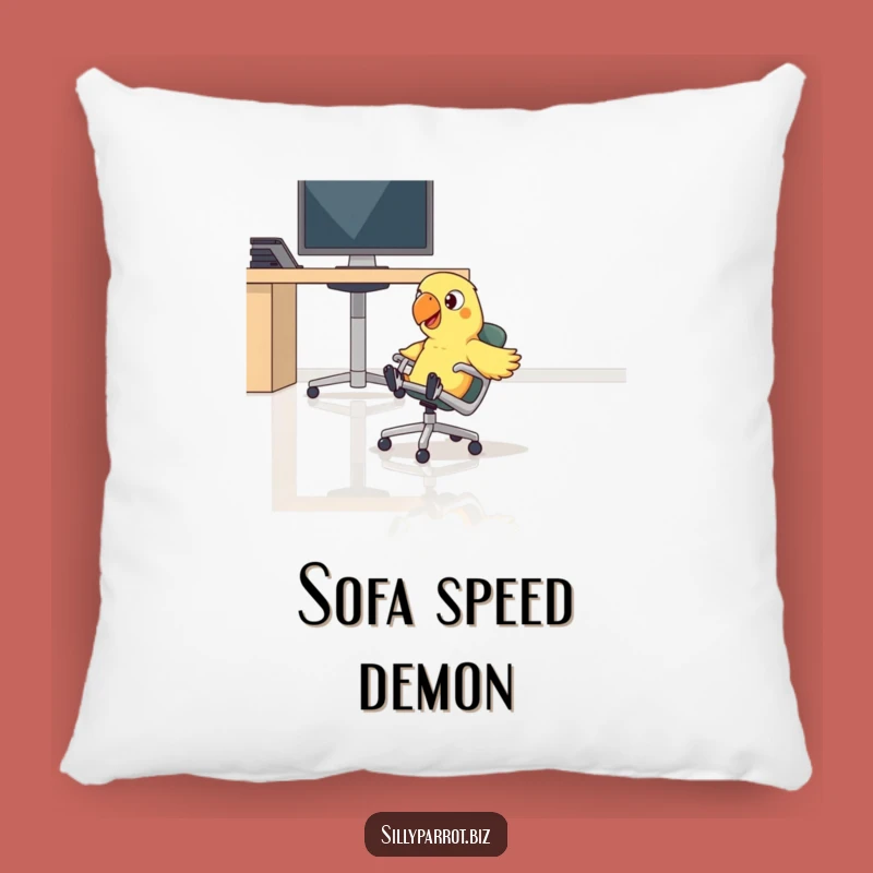 Funny Parrot Comfort Pillow - Hilarious Relaxation Gift for Comical Dreams