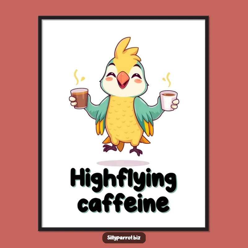 Funny Parrot Juggling Digital Art: Decorate with Vibrant Humor and Energy