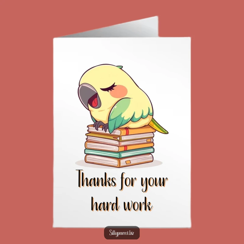 Free Printable Parrot Thank You Card: Funny Downloadable Restful Gratitude