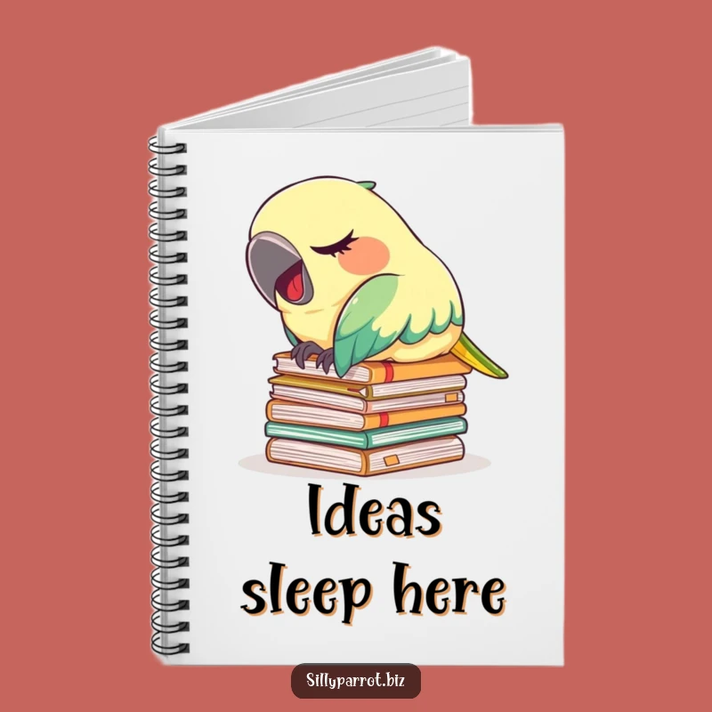 Funny Tired Parrot Notebook: Jot Down Notes (or Dreams of Naps)