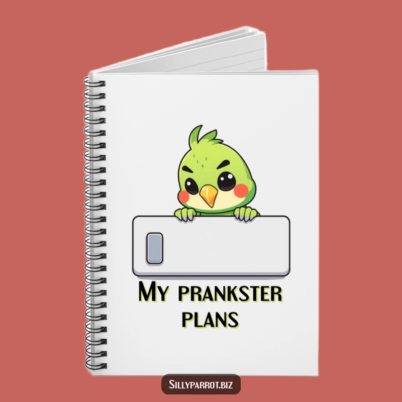 Funny Mischievous Parrot Notebook - Prankster Journal & Gift
