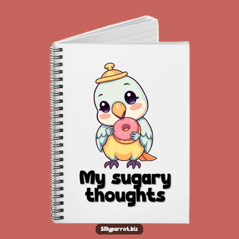 Funny Parrot Donut Notebook: Sweet Ideas, Perfect Hilarious Gift for Creators