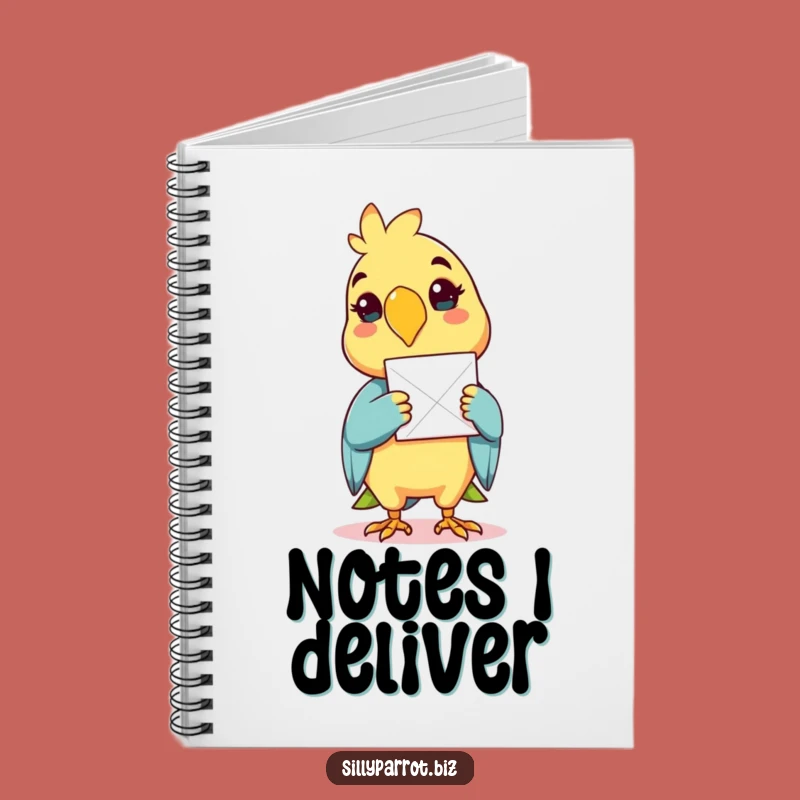 Funny Delivery Parrot Notebook - Cheerful Journal & Gift
