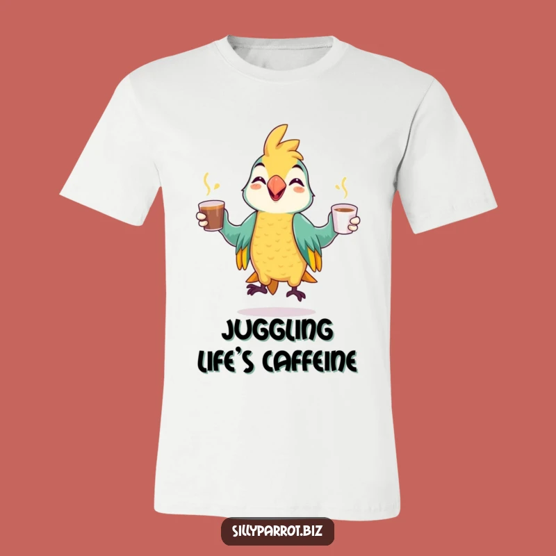 Funny Parrot Juggling T-Shirt: Show Off Your Multitasking Skills with Laughs