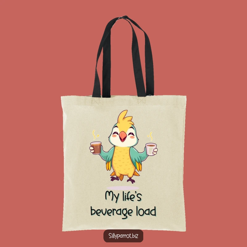 Funny Parrot Juggling Tote Bag: Carry Your Essentials with Colorful Flair